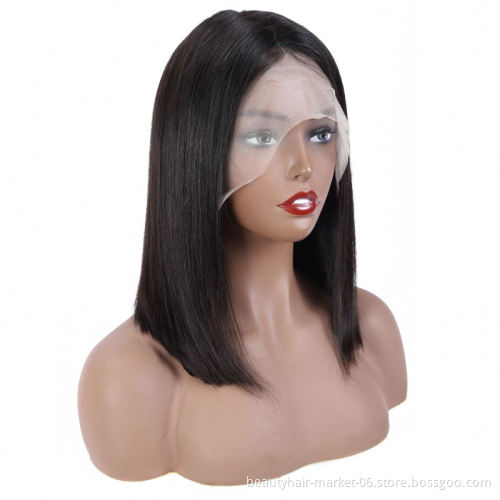 Frontal wig human hair wigs woman wigs men virgin cuticle aligned hair